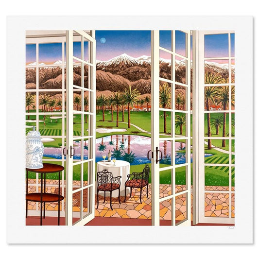 Fanch Ledan, "Palm Springs" Limited Edition Lithograph, PP Numbered and Hand Signed with Letter of Authenticity