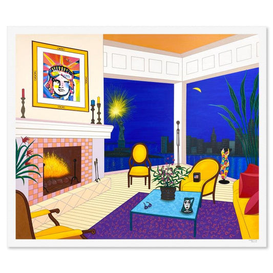Fanch Ledan, "Liberty Interior" Limited Edition Serigraph, EA Numbered and Hand Signed with Letter of Authenticity