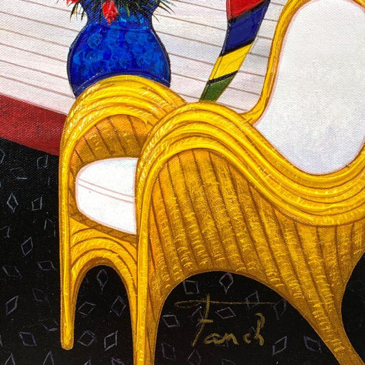 Fanch Ledan, "Gothic View" Hand Embellished Limited Edition on Canvas, Numbered Inverso and Hand Signed with Letter of Authenticity