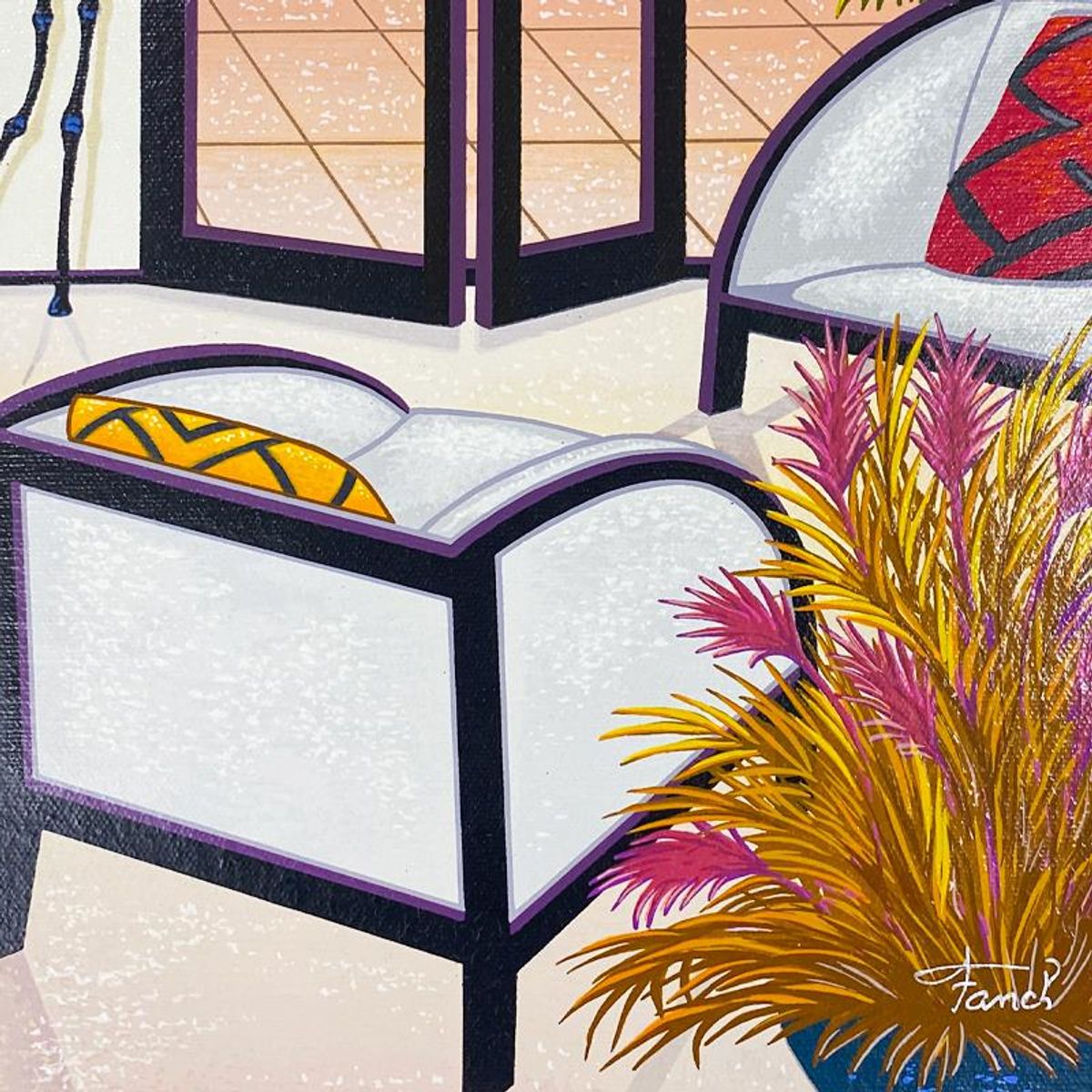 Fanch Ledan, "Interior Dalinean" Limited Edition Serigraph on Canvas, AP Numbered and Hand Signed with Letter of Authenticity