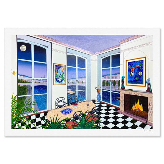 Fanch Ledan, "Chagall in Paris" Limited Edition Serigraph, AP Numbered and Hand Signed with Letter of Authenticity