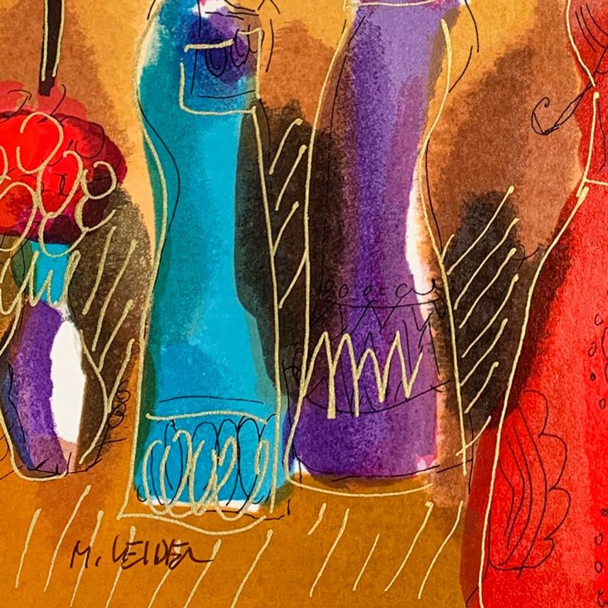 Moshe Leider, Hand Signed Limited Edition Serigraph on Paper with Letter of Authenticity.