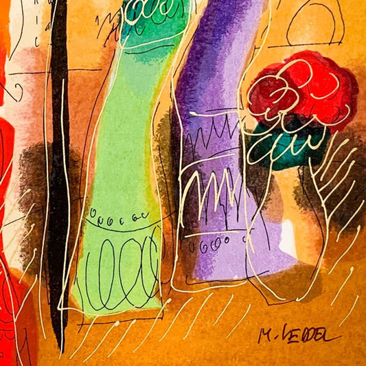Moshe Leider, Hand Signed Limited Edition Serigraph on Paper with Letter of Authenticity.