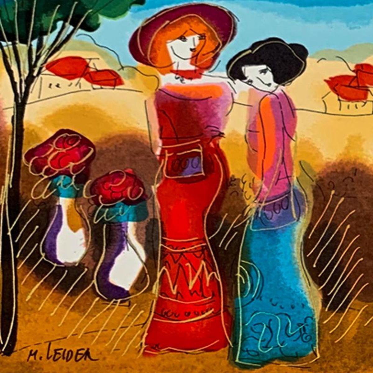 Moshe Leider, Hand Signed Limited Edition Serigraph on Paper with Letter of Authenticity.