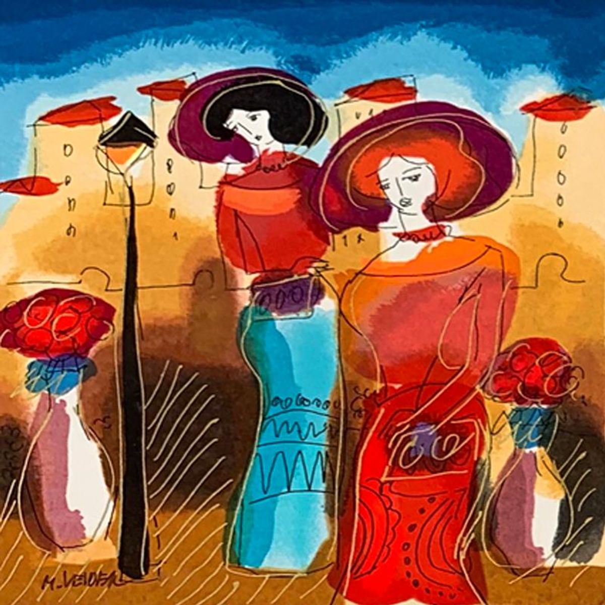 Moshe Leider, Hand Signed Limited Edition Serigraph on Paper with Letter of Authenticity.