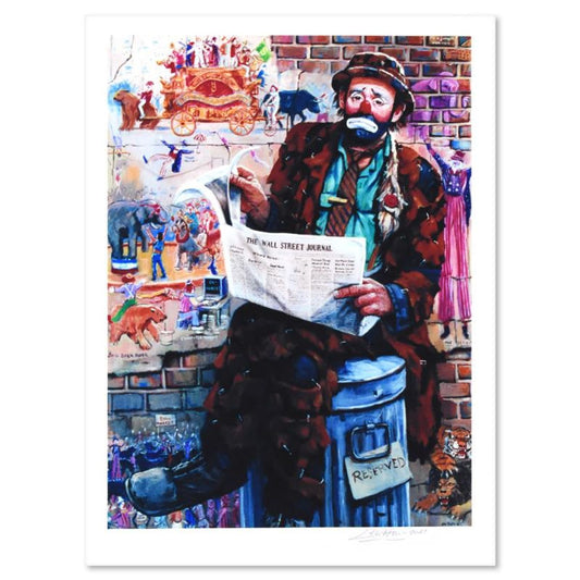 Barry Leighton-Jones (1932-2011), "Wall Street" Limited Edition Lithograph, Numbered and Hand Signed with Letter of Authenticity.