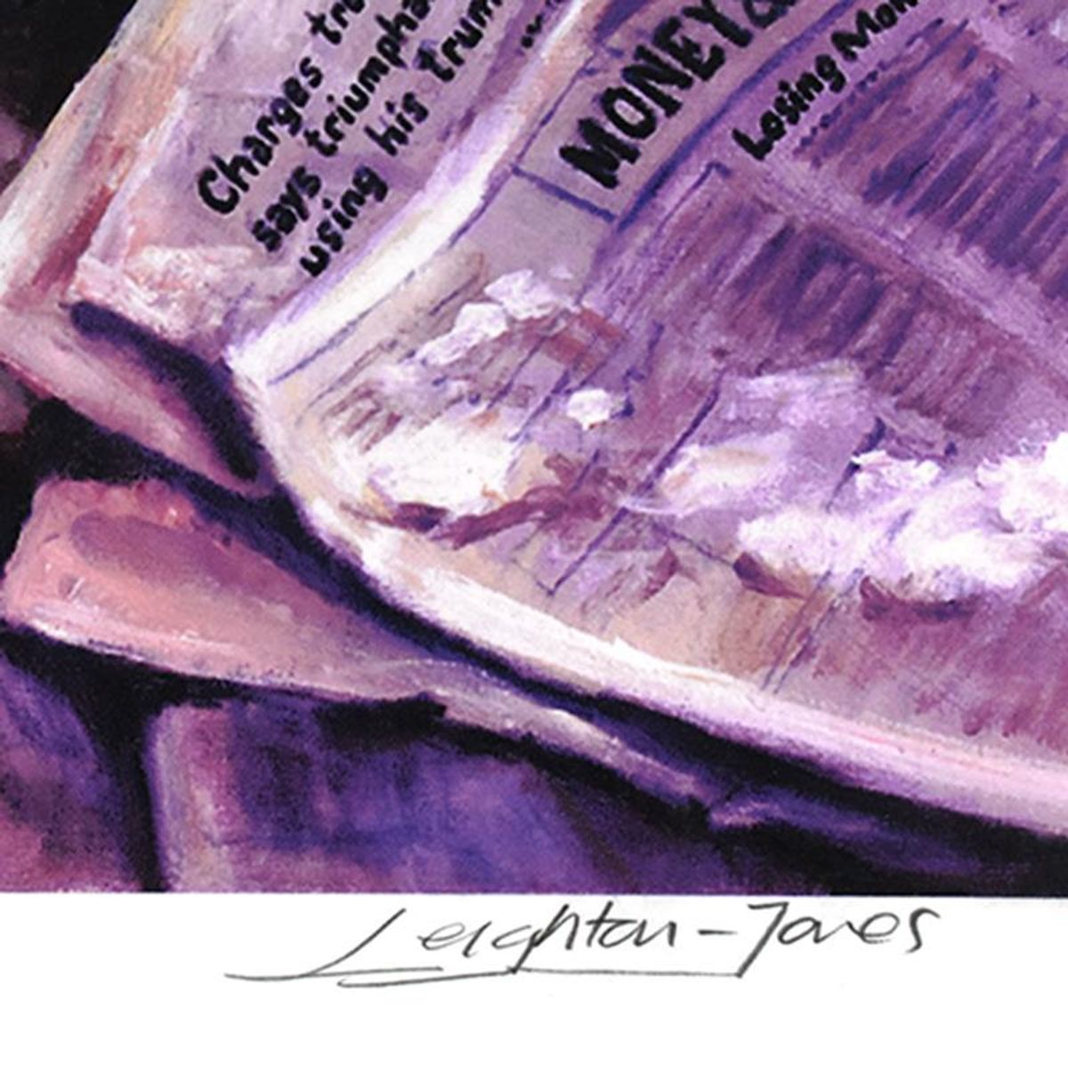 Barry Leighton-Jones (1932-2011), "Frozen Assets" Limited Edition Lithograph, Numbered and Hand Signed with Letter of Authenticity.