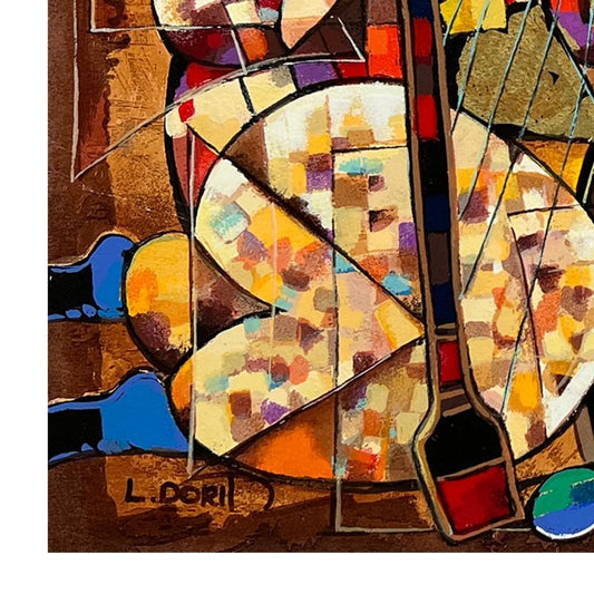 Dorit Levi, "Duet" Limited Edition Serigraph, Hand Signed and Numbered with Letter of Authenticity.