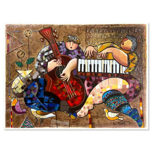 Dorit Levi, "Folklore" Limited Edition Serigraph, Hand Signed and Numbered with Letter of Authenticity.