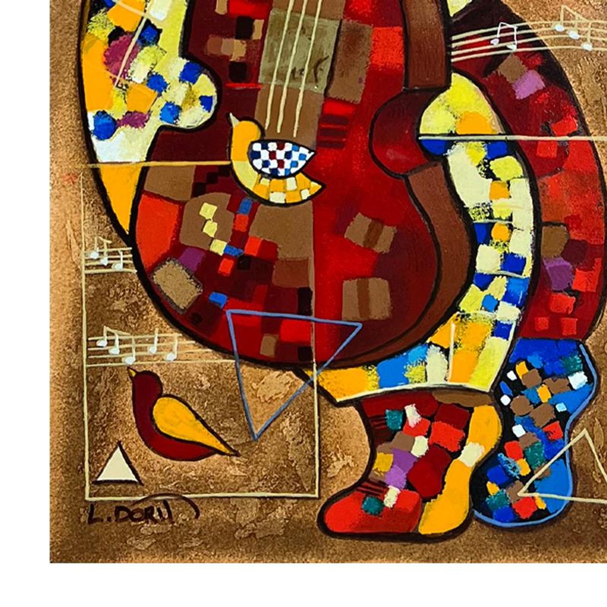 Dorit Levi, "Quiet Melody" Limited Edition Serigraph, Hand Signed and Numbered with Letter of Authenticity.