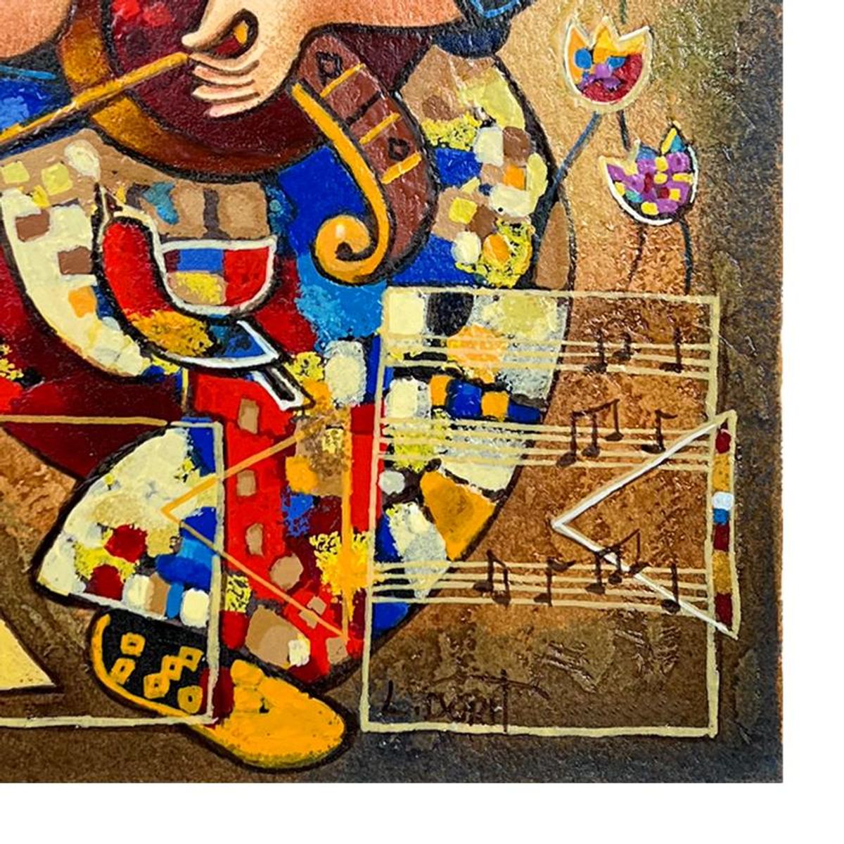 Dorit Levi, "Precious Violin" Limited Edition Serigraph, Hand Signed and Numbered with Letter of Authenticity.