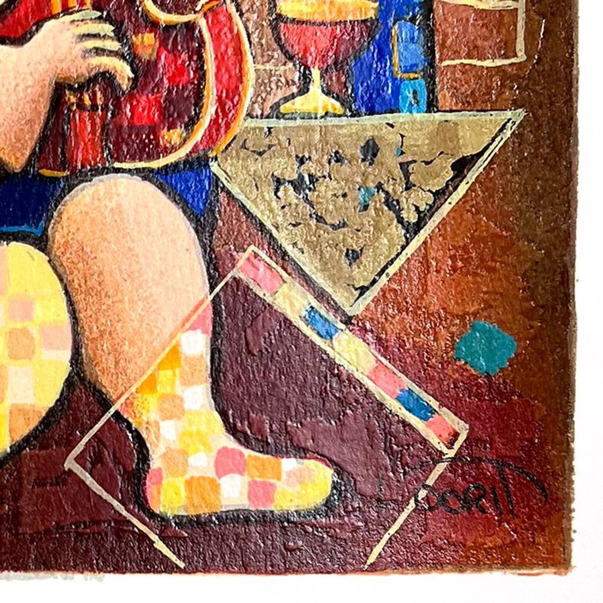 Dorit Levi, "Merry Music" Limited Edition Serigraph, Numbered and Hand Signed with Letter of Authenticity.