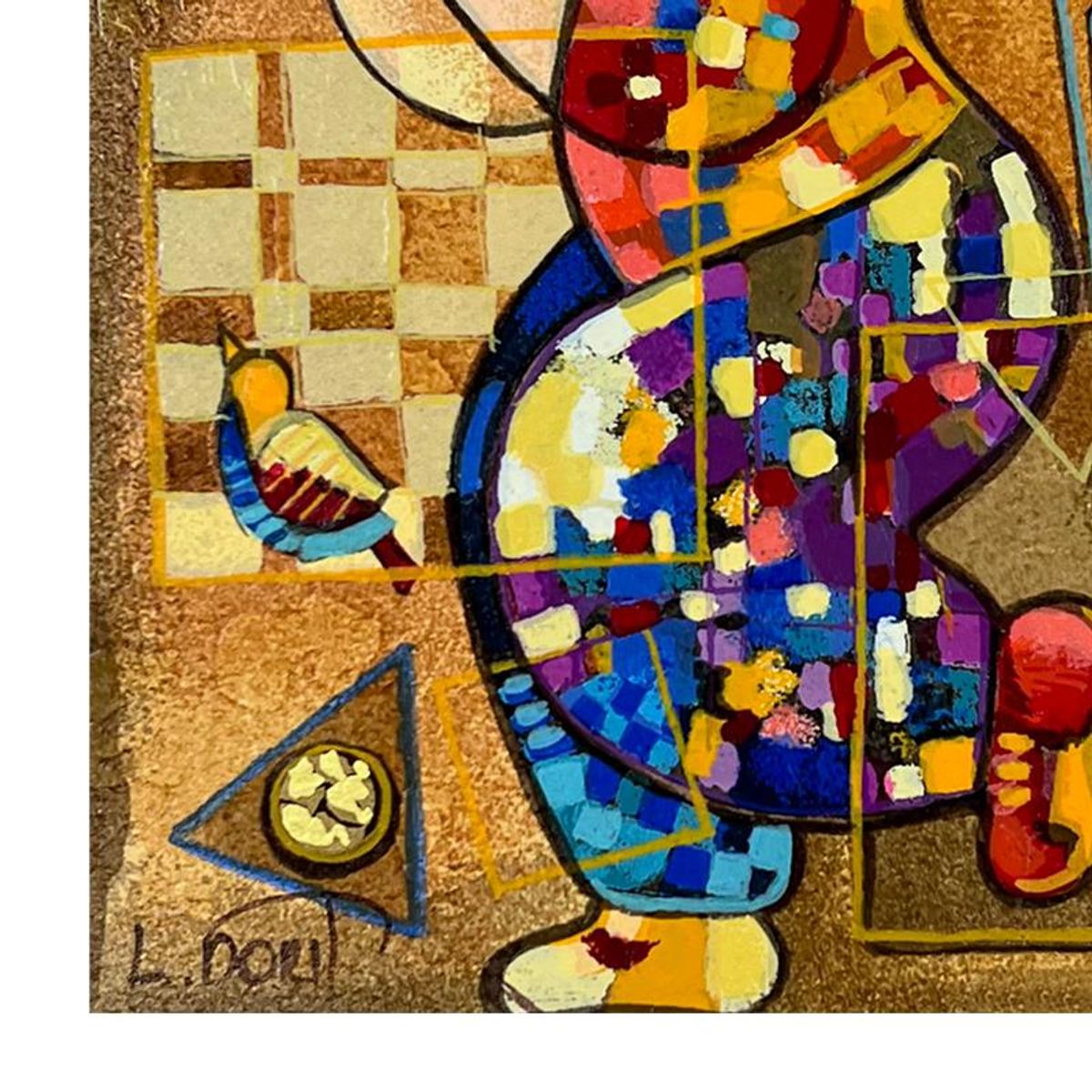 Dorit Levi, "Strike a Note" Limited Edition Serigraph, Numbered and Hand Signed with Letter of Authenticity.