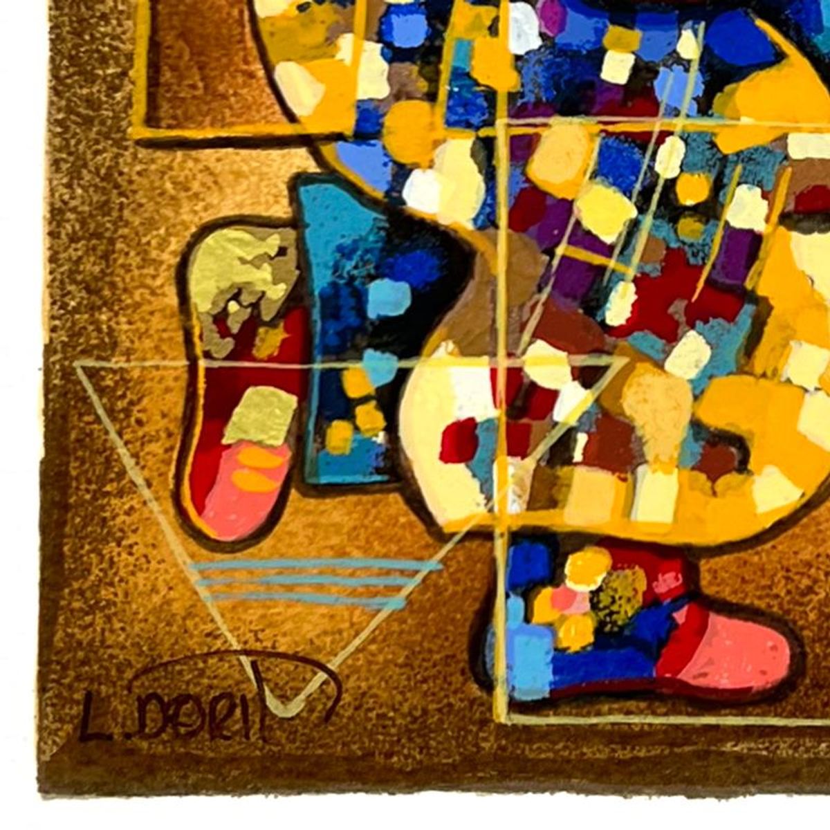 Dorit Levi, "Banjo Song" Limited Edition Serigraph, Numbered and Hand Signed with Letter of Authenticity.