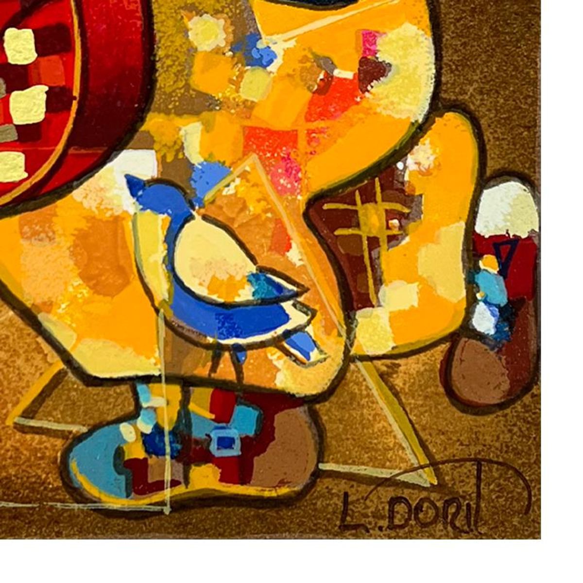 Dorit Levi, "Blues I" Limited Edition Serigraph, Numbered and Hand Signed with Letter of Authenticity.