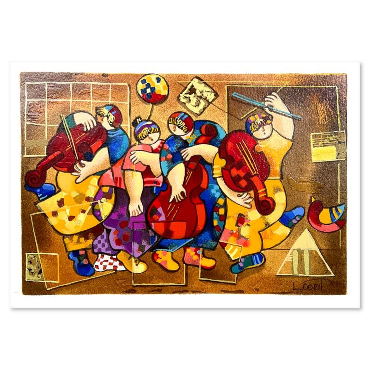 Dorit Levi, "Salsa Boogie" Limited Edition Serigraph, Numbered and Hand Signed with Letter of Authenticity.