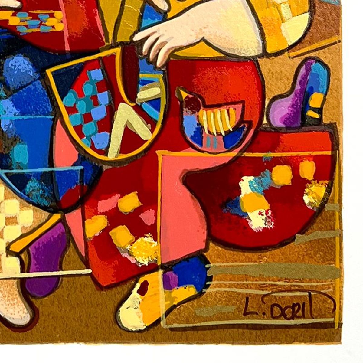 Dorit Levi, "Salsa Fun" Limited Edition Serigraph, Numbered and Hand Signed with Letter of Authenticity.