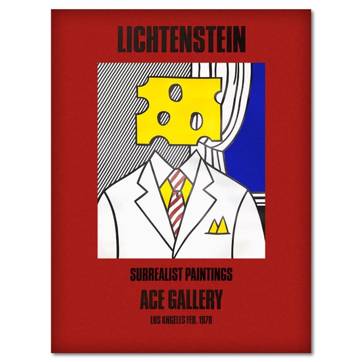 Roy Lichtenstein (1923-1997), Vintage Poster (44" x 60") from Ace Gallery (1978) with Letter of Authenticity.