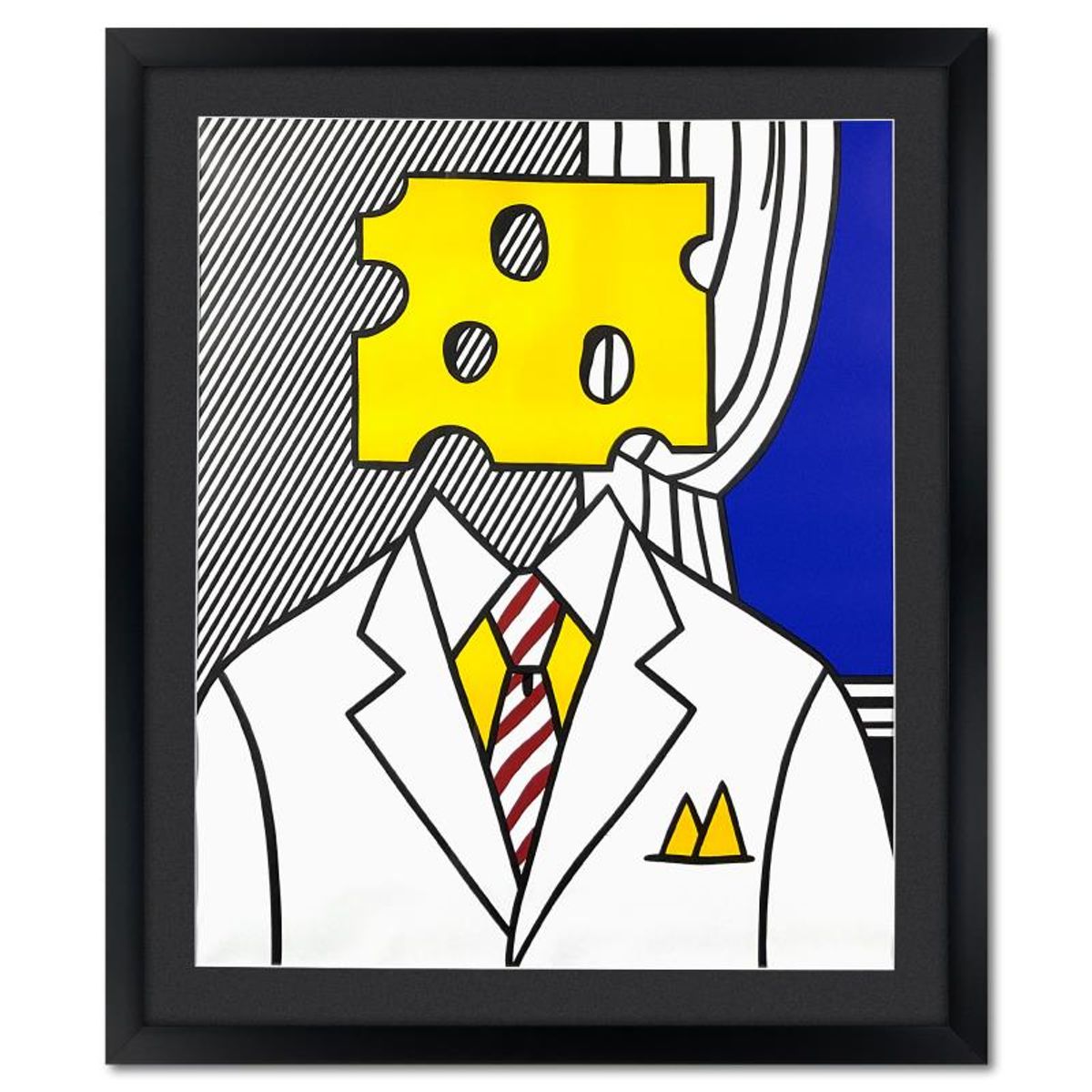 Roy Lichtenstein (1923-1997), Framed Lithograph from 1978 (34" x 41.5") with Letter of Authenticity.