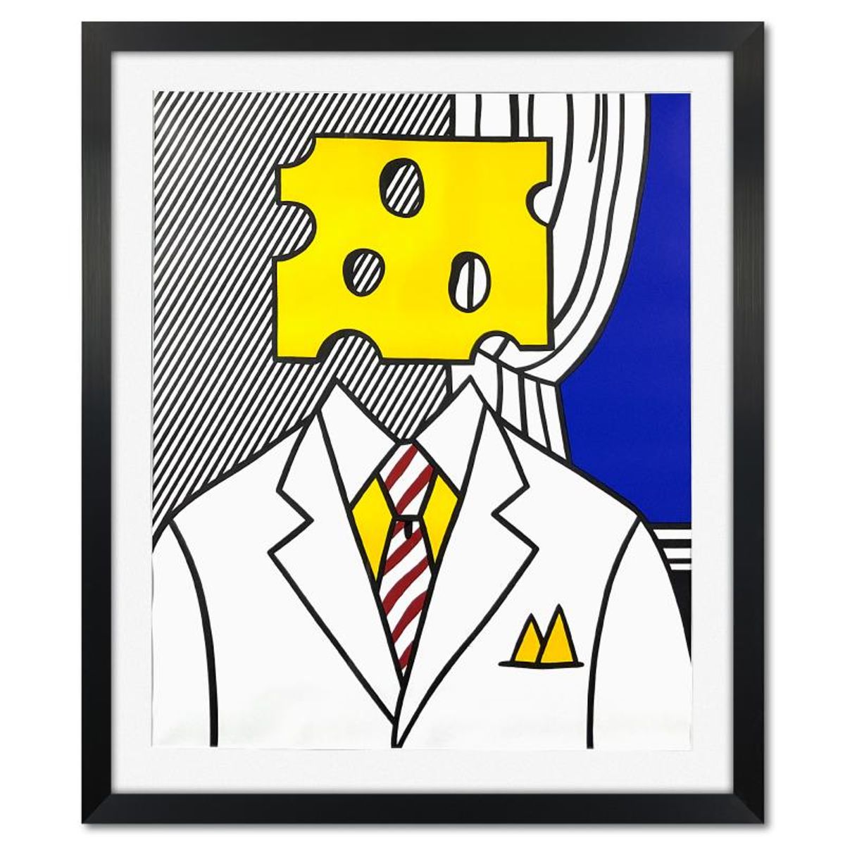 Roy Lichtenstein (1923-1997), Framed Lithograph from 1978 (34" x 41.5") with Letter of Authenticity.