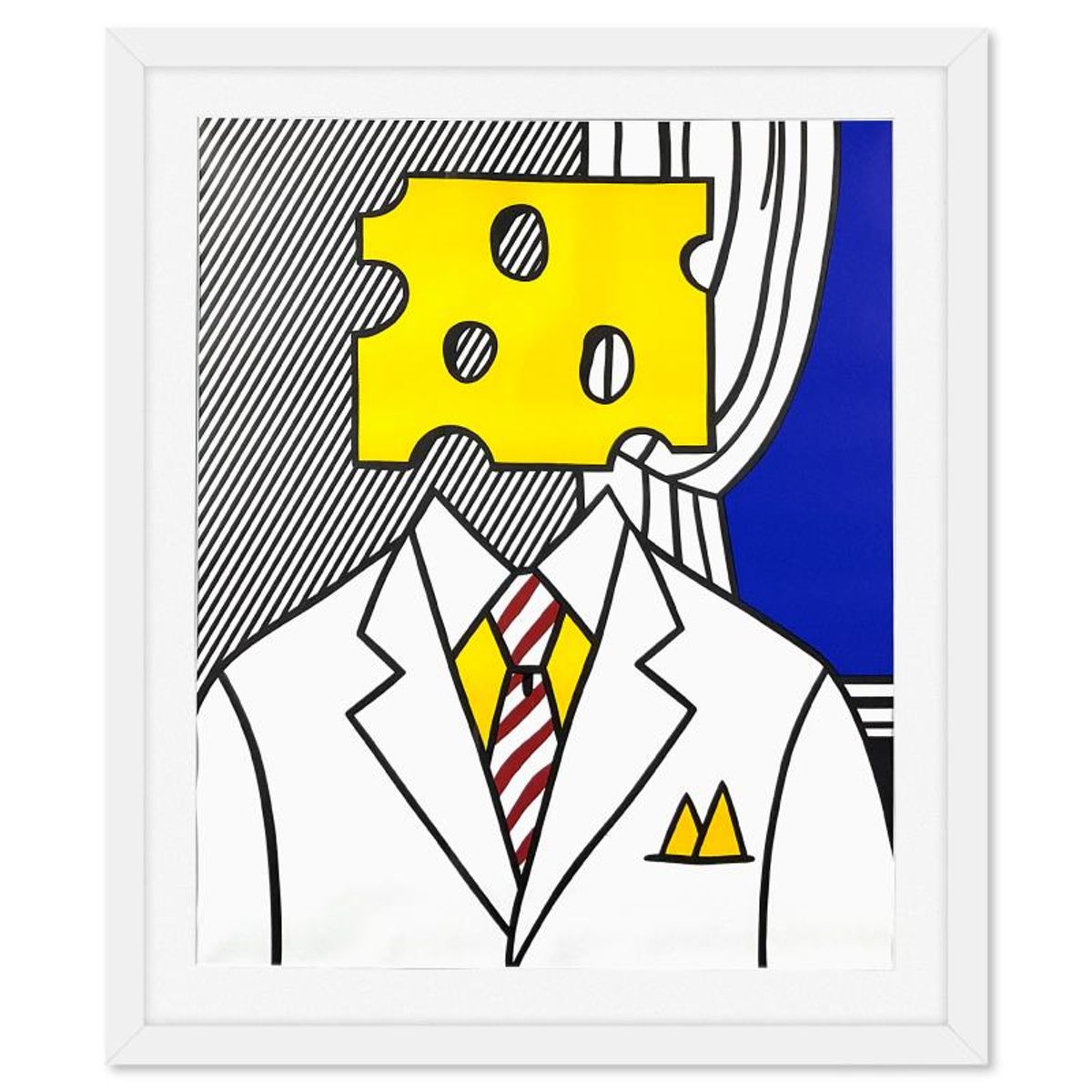 Roy Lichtenstein (1923-1997), Framed Lithograph from 1978 (34" x 41.5") with Letter of Authenticity.