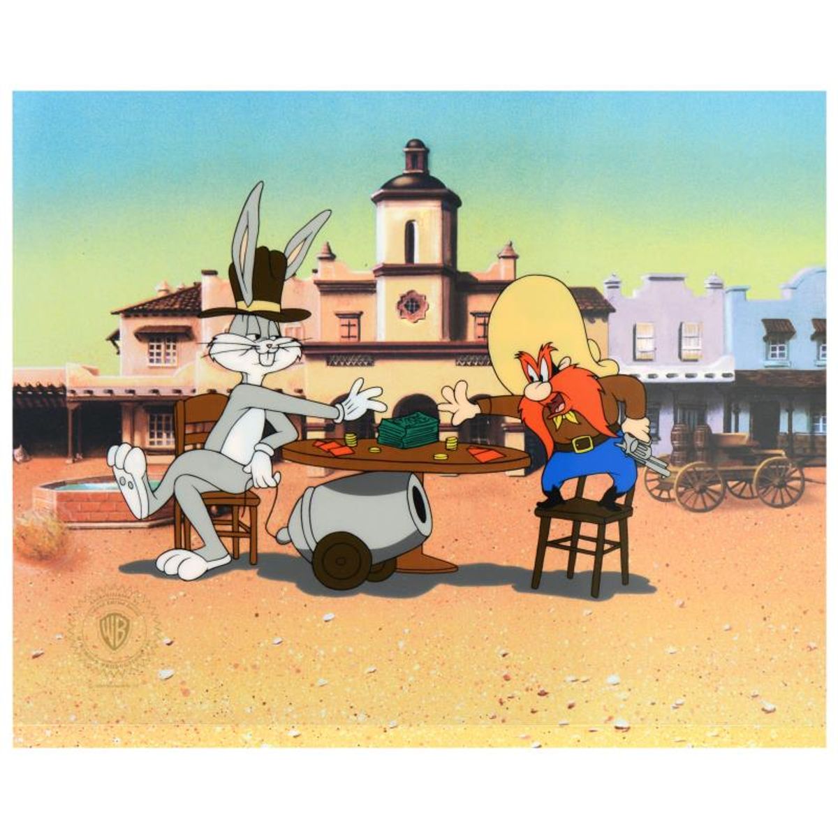Loaded Hands Limited Edition Sericel with Background (Dated 1992) from Warner Bros., with Certificate of Authenticity.