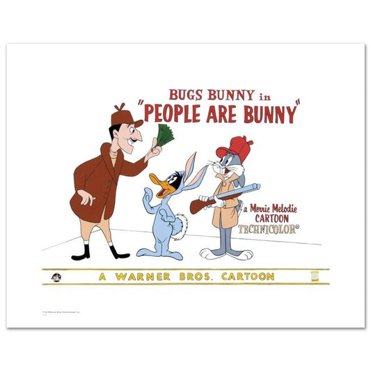 People are Bunny Limited Edition Giclee from Warner Bros., Numbered with Hologram Seal and Certificate of Authenticity.