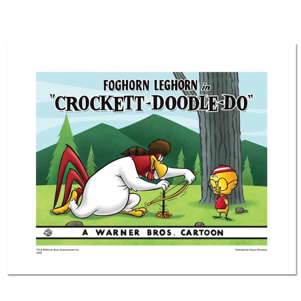 Crockett Doodle Do Limited Edition Giclee from Warner Bros., Numbered with Hologram Seal and Certificate of Authenticity.
