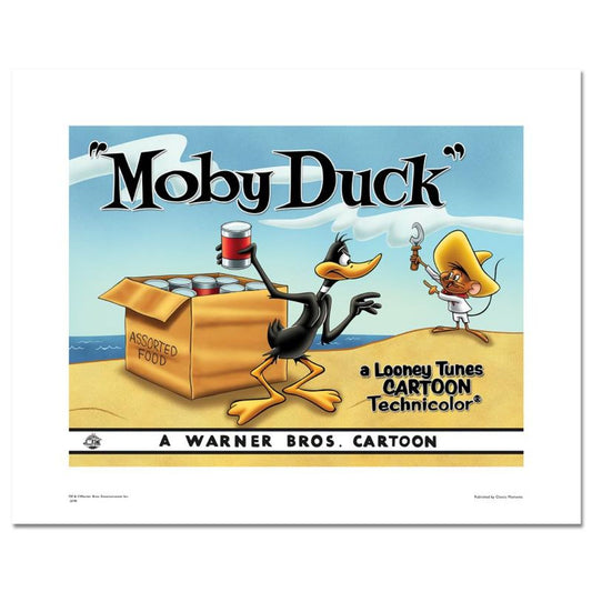 Moby Duck, Daffy Duck & Speedy Gonzales Limited Edition Giclee from Warner Bros., Numbered with Hologram Seal and Certificate of Authenticity.