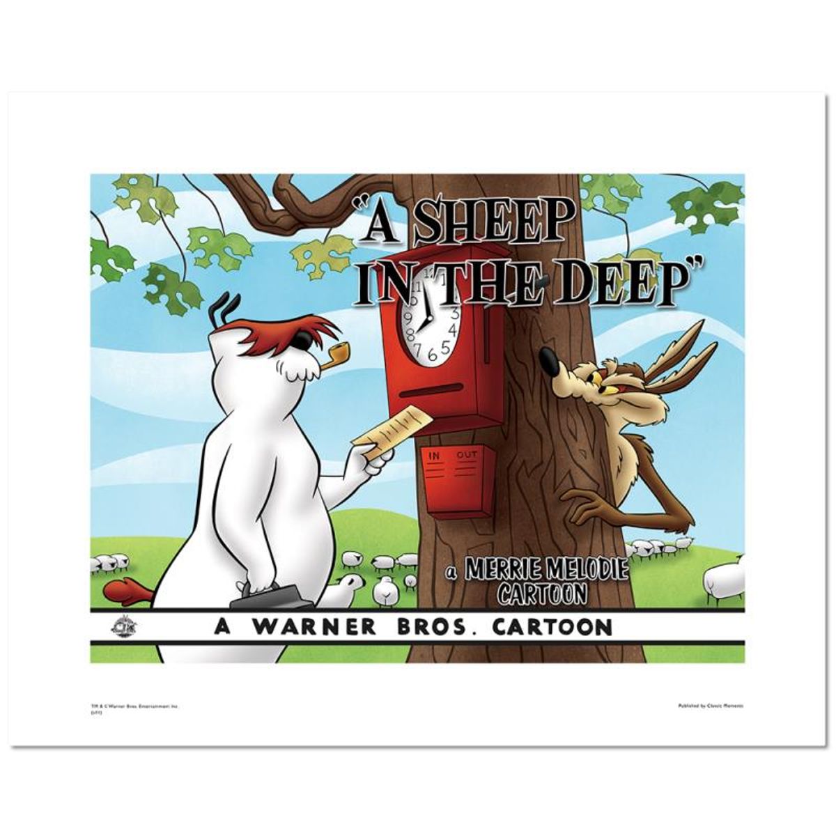 A Sheep In the Deep Limited Edition Giclee from Warner Bros., Numbered with Hologram Seal and Certificate of Authenticity.