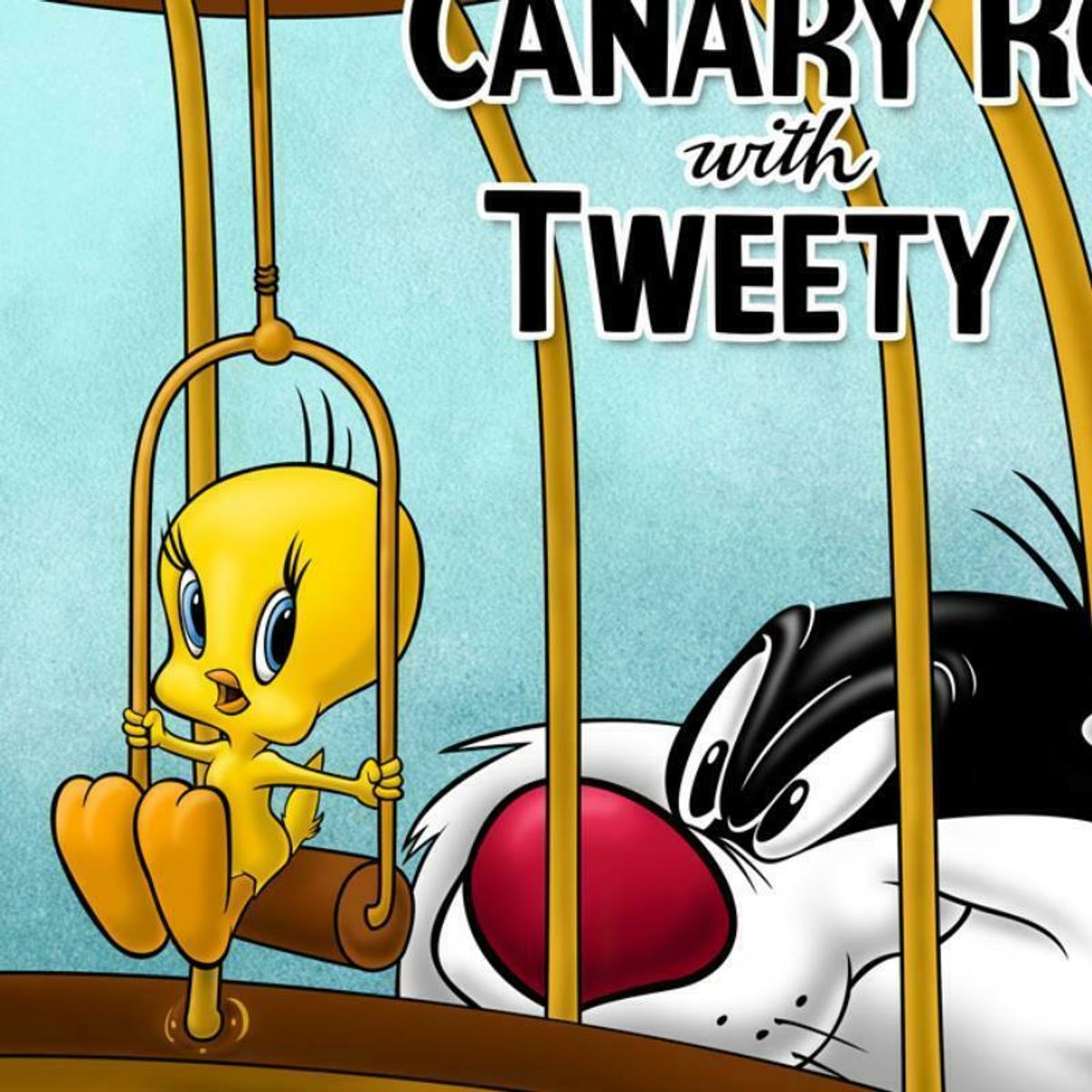 Canary Row Limited Edition Giclee from Warner Bros., Numbered with Hologram Seal and Certificate of Authenticity.