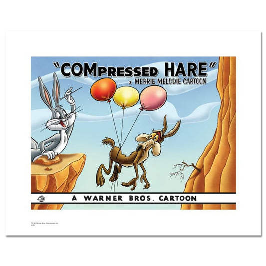 Compressed Hare Numbered Limited Edition Giclee from Warner Bros. with Certificate of Authenticity.