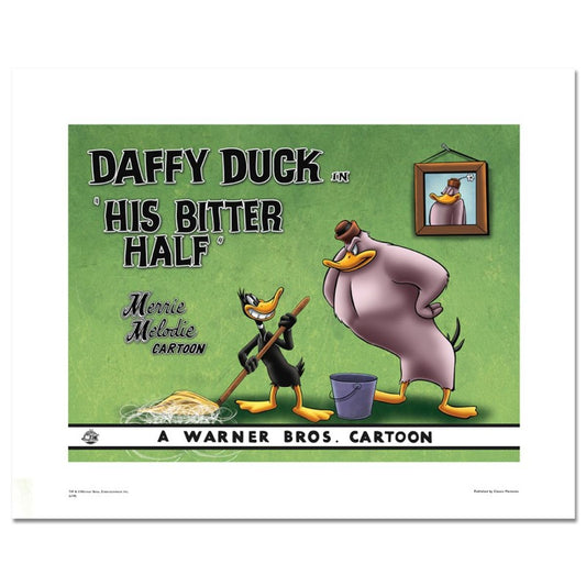 His Bitter Half, Daffy Duck Numbered Limited Edition Giclee from Warner Bros. with Certificate of Authenticity.