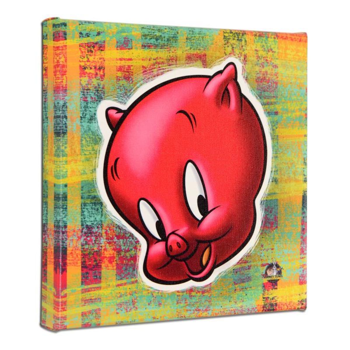 Looney Tunes, "Porky Pig" Numbered Limited Edition on Canvas with COA. This piece comes Gallery Wrapped.