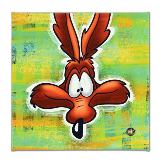 Looney Tunes, "Wile E. Coyote" Numbered Limited Edition on Canvas with COA. This piece comes Gallery Wrapped.