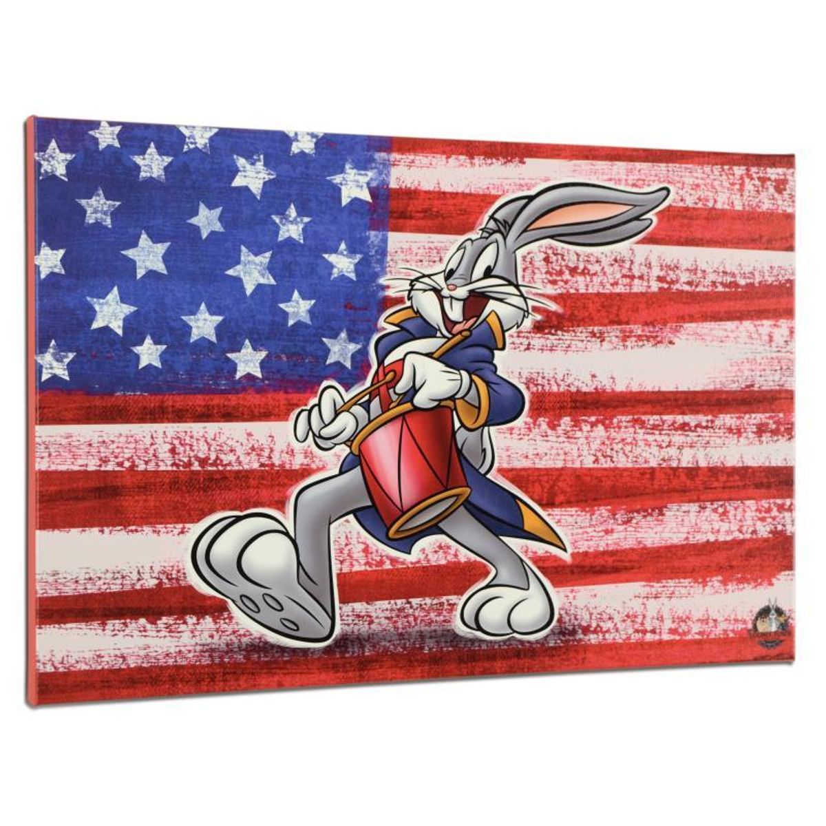 Looney Tunes, "Patriotic Series: Bugs Bunny" Numbered Limited Edition on Canvas with COA. This piece comes Gallery Wrapped.