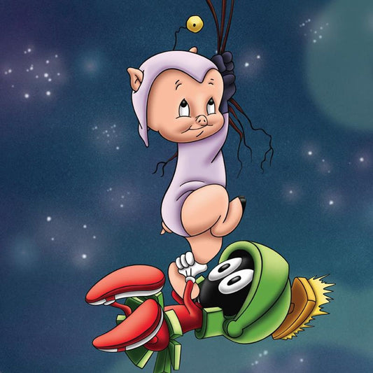 Marvin and Porky Numbered Limited Edition Giclee from Warner Bros, with Certificate of Authenticity.