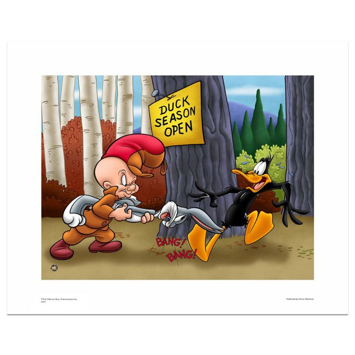Looney Tunes, "Duck Season" Numbered Limited Edition with Certificate of Authenticity.