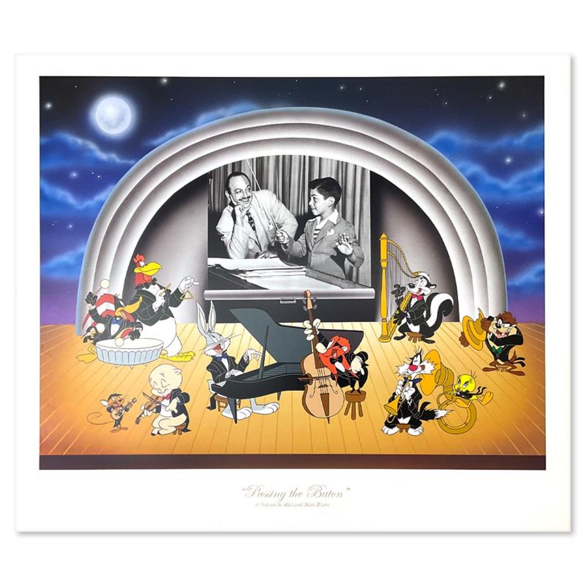 Passing the Baton Limited Edition Lithograph from Looney Tunes, Numbered with Letter of Authenticity.