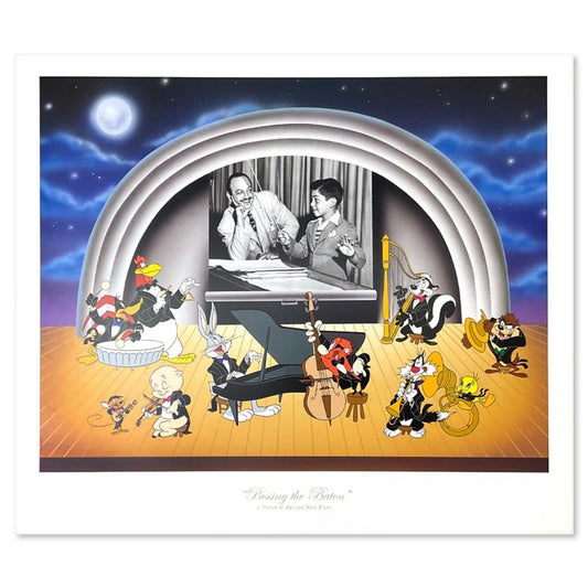 Passing the Baton Limited Edition Lithograph from Looney Tunes, Numbered with Letter of Authenticity.