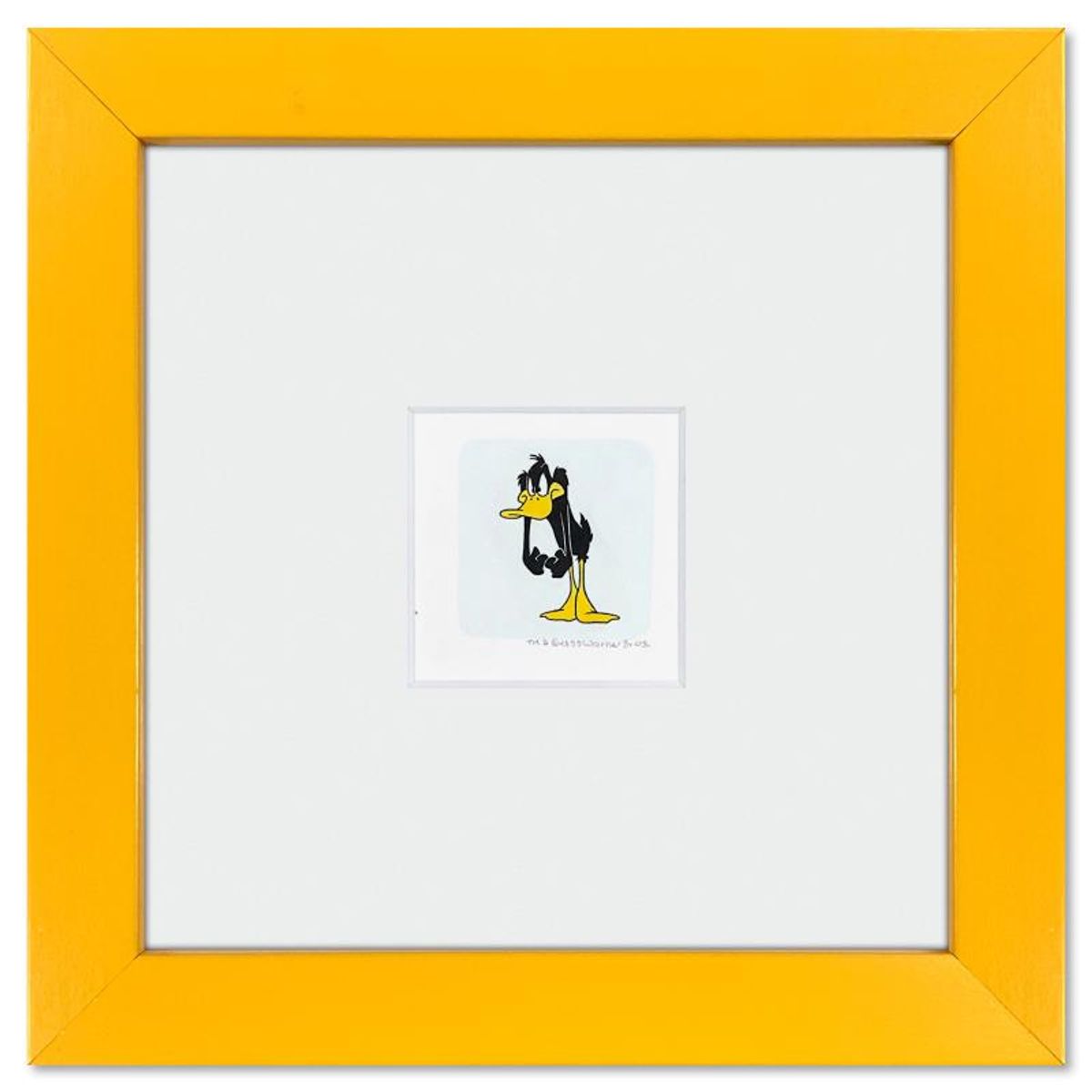 Daffy Duck Framed Limited Edition Etching with Hand Tinted Color from Warner Bros., Numbered with Letter of Authenticity