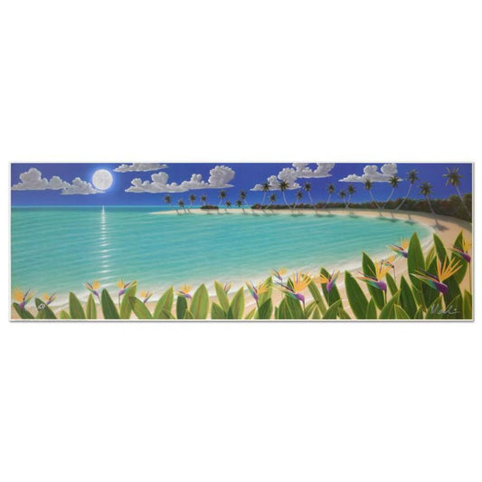 Dan Mackin, "Birds In The Moonlight" Limited Edition Lithograph, Numbered and Hand Signed with Letter of Authenticity.