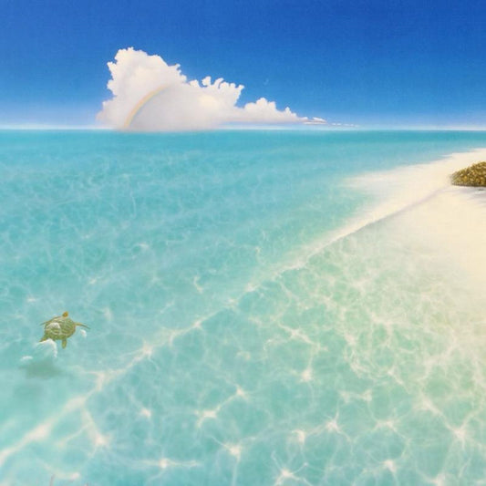 Dan Mackin, "Afternoon Swim" Limited Edition Lithograph, Numbered and Hand Signed with Letter of Authenticity.