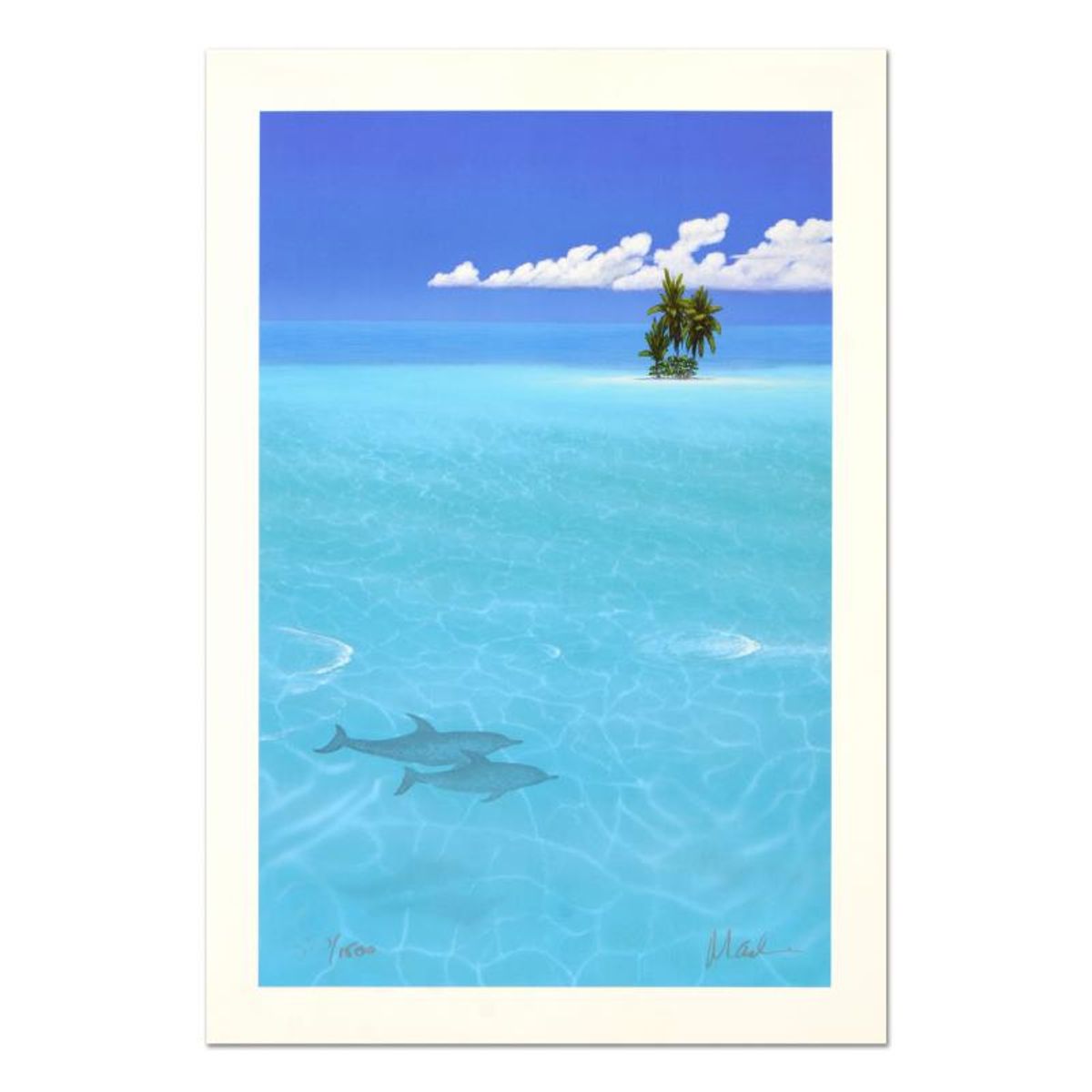 Dan Mackin, "Fancy Jumper (left)" Limited Edition Lithograph, Numbered and Hand Signed with Letter of Authenticity.