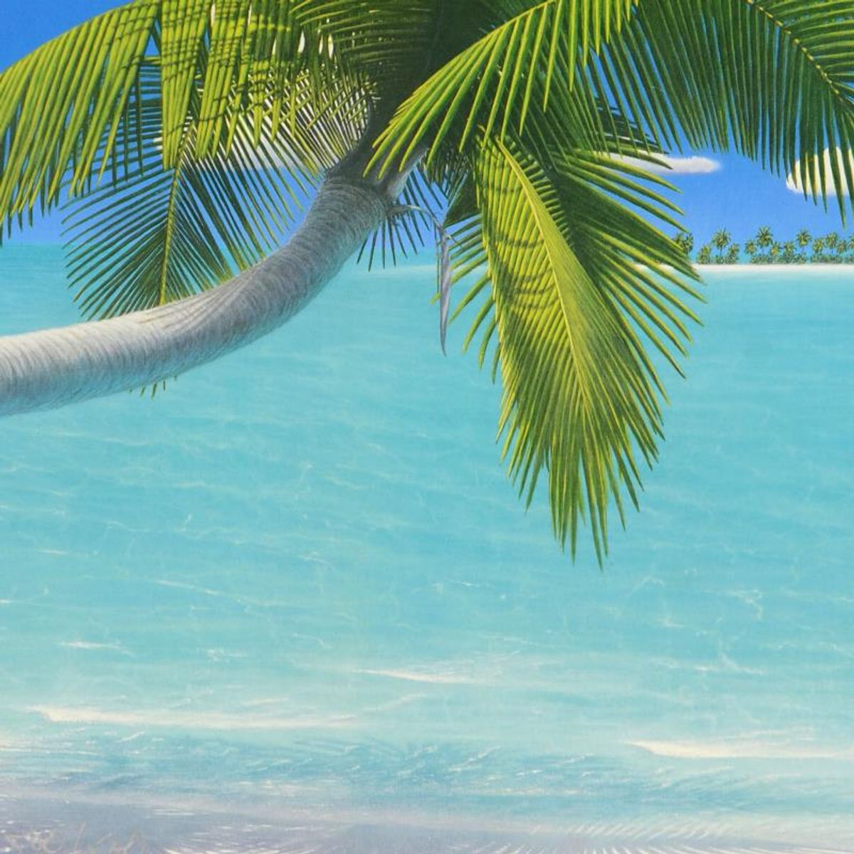 Dan Mackin, "Palms on Parade" Limited Edition Lithograph, Numbered and Hand Signed with Letter of Authenticity.