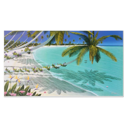 Dan Mackin, "First Swim" Limited Edition Lithograph, Numbered and Hand Signed with Letter of Authenticity.