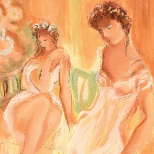 Batia Magal, "Sister" Limited Edition Serigraph, Numbered and Hand Signed with Certificate of Authenticity.