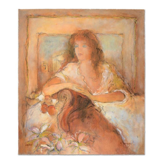 Batia Magal, "Eternal Moment" Limited Edition Serigraph, Numbered and Hand Signed with Certificate of Authenticity.