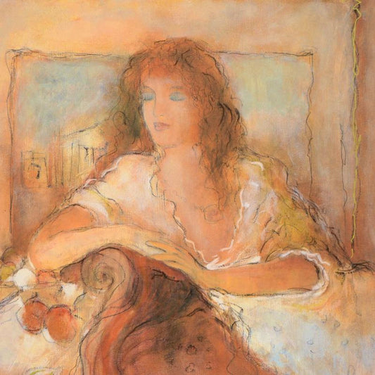 Batia Magal, "Eternal Moment" Limited Edition Serigraph, Numbered and Hand Signed with Certificate of Authenticity.