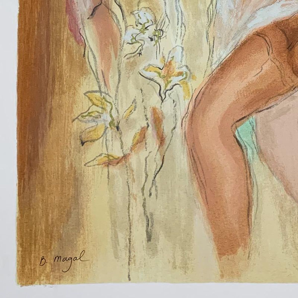 Batia Magal, "Sexuality" Hand Signed Limited Edition Serigraph on Paper with Letter of Authenticity.